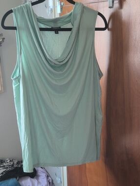 torrid Mint Green Drape Neck Sleeveless Top